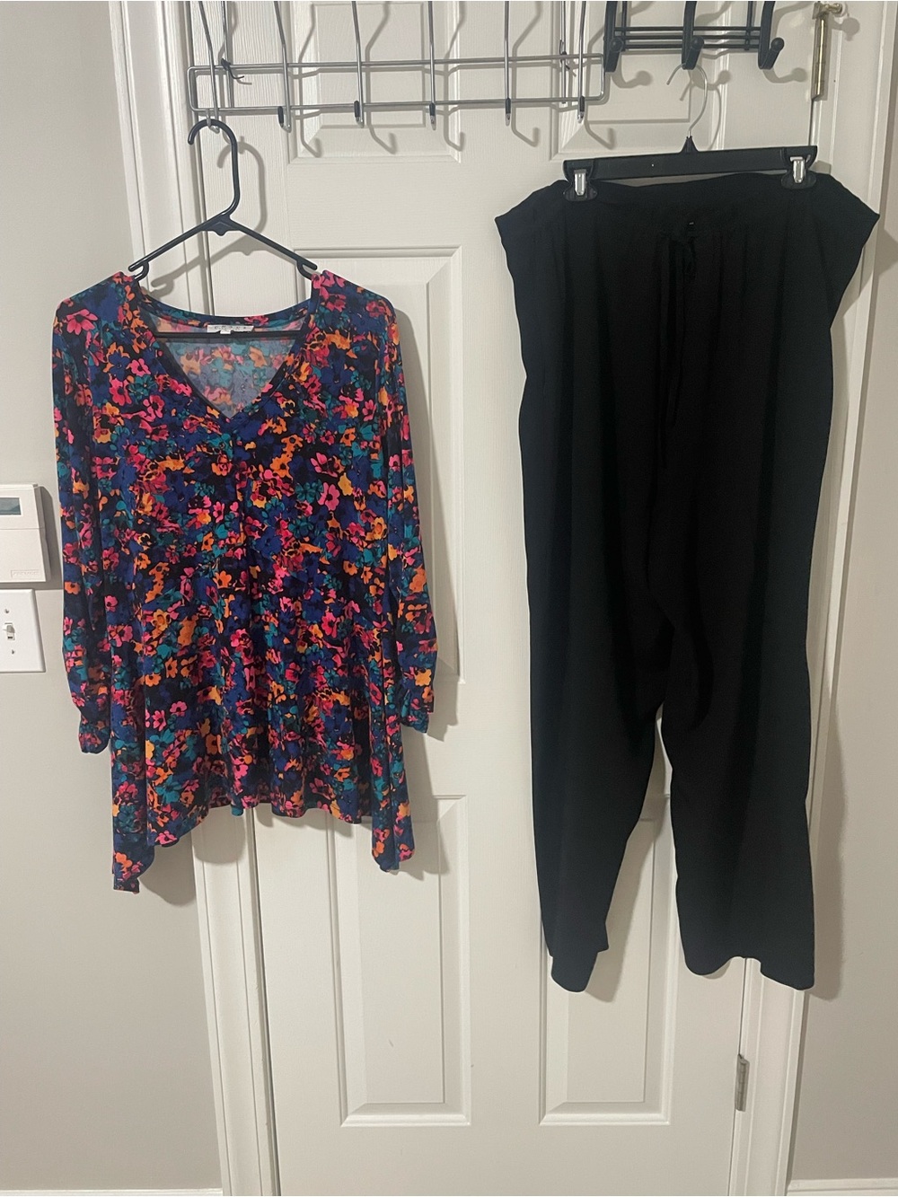 Drawstring Wide-Leg Pants Comfortable Style Karen Kane 14 Chaus top xl